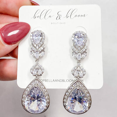 Marry Me Earrings: Silver - Bella and Bloom Boutique
