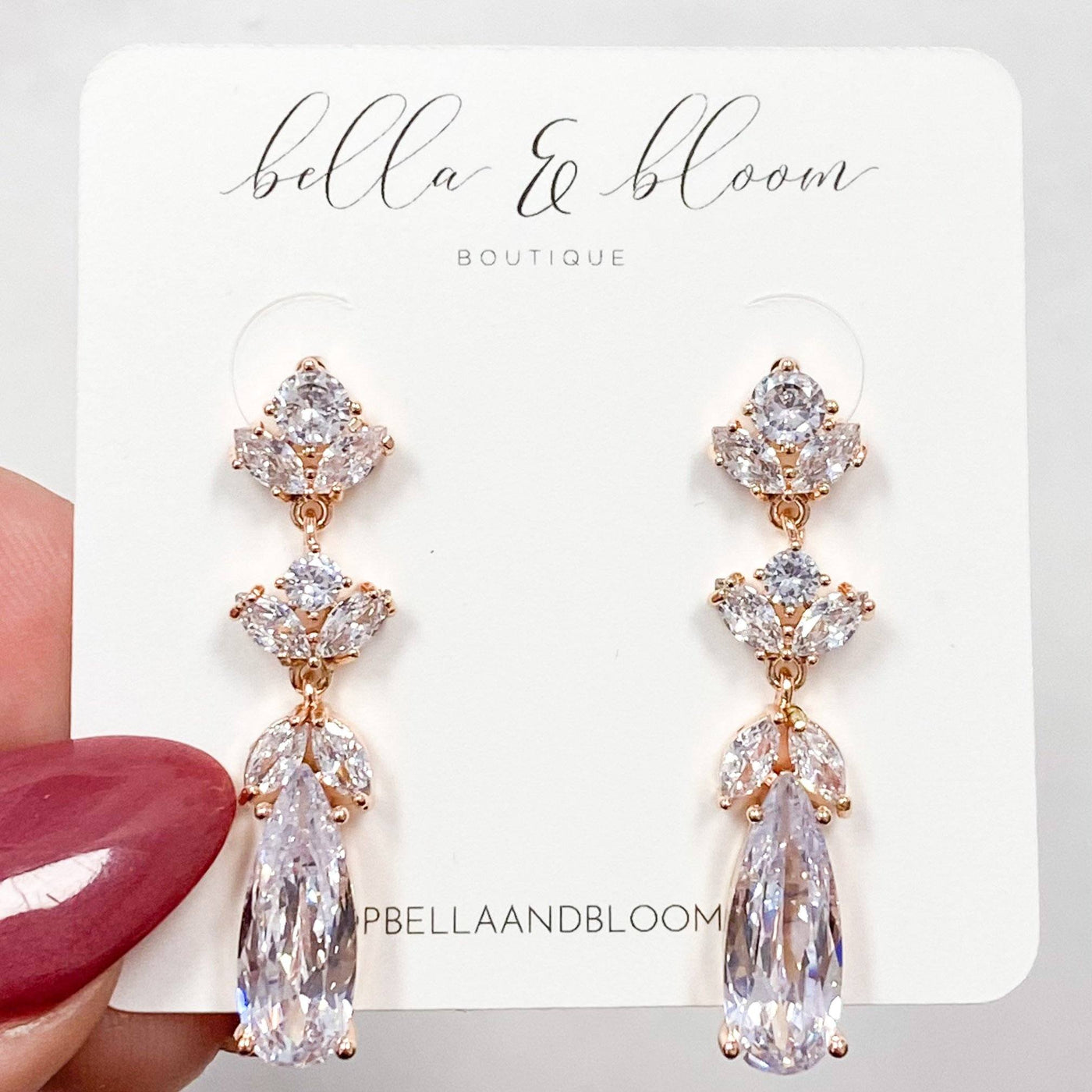 Mine All Mine Earrings: Rose Gold - Bella and Bloom Boutique