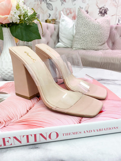 Miami Clear Heels: Nude - Bella and Bloom Boutique