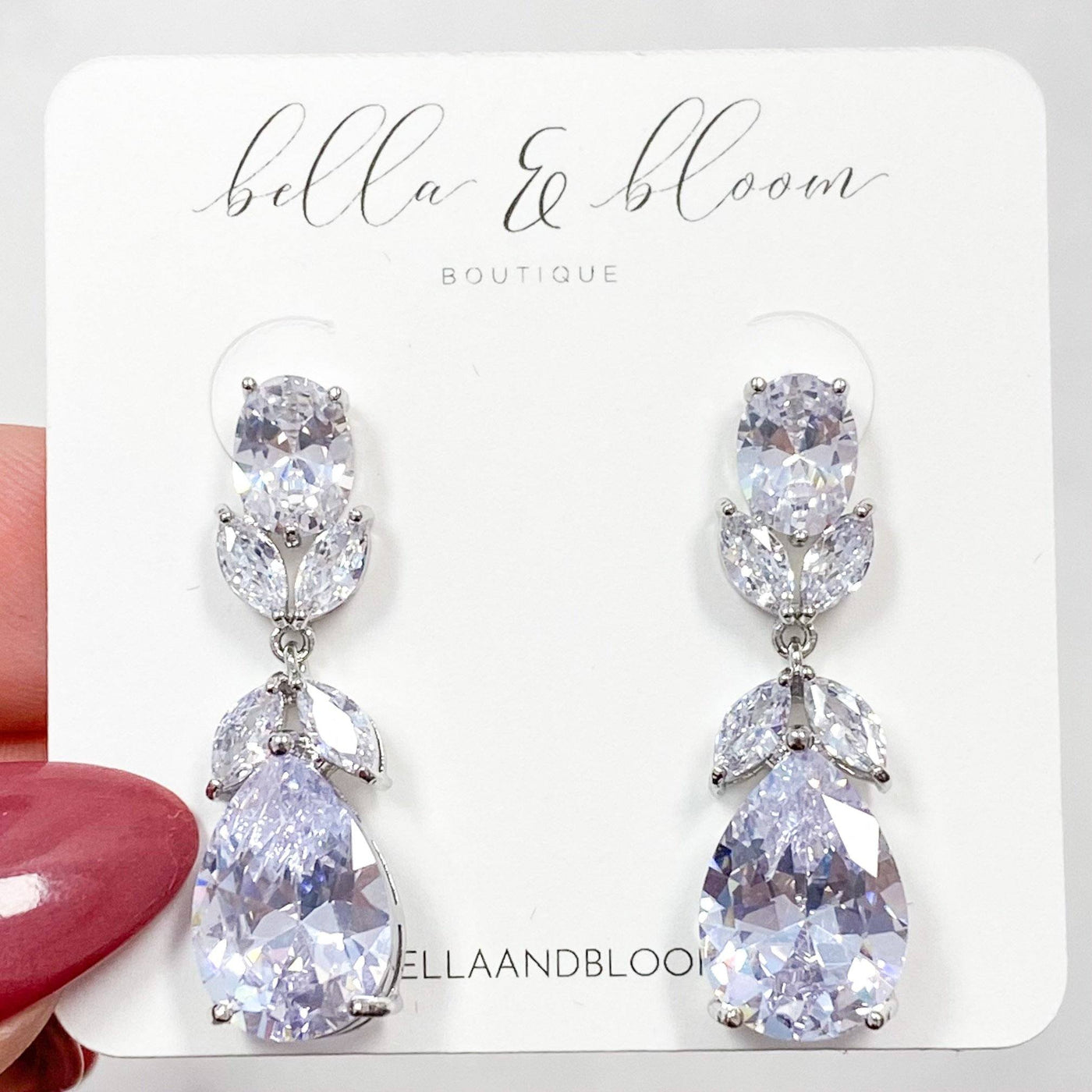Down the Aisle Earrings: Silver - Bella and Bloom Boutique